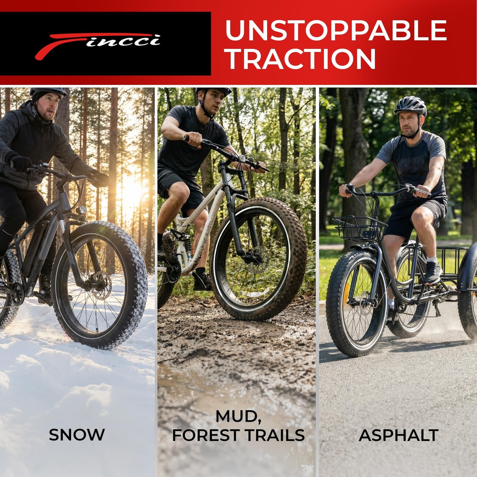 Fincci Pair 26×4.0 Fat Bike Tires – Foldable 26 inch Bike Tires with Wear-Res…