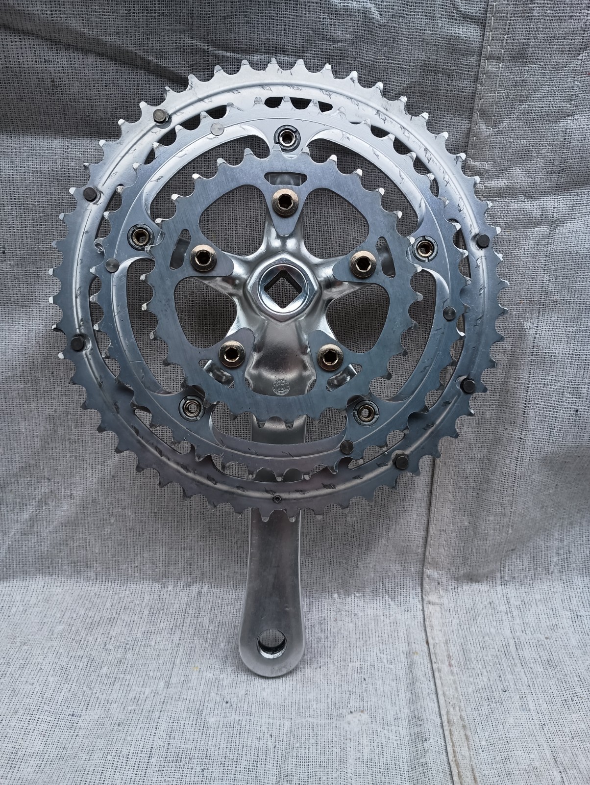 Campagnolo Veloce Triple Crankset, 52/42/30, 170 mm