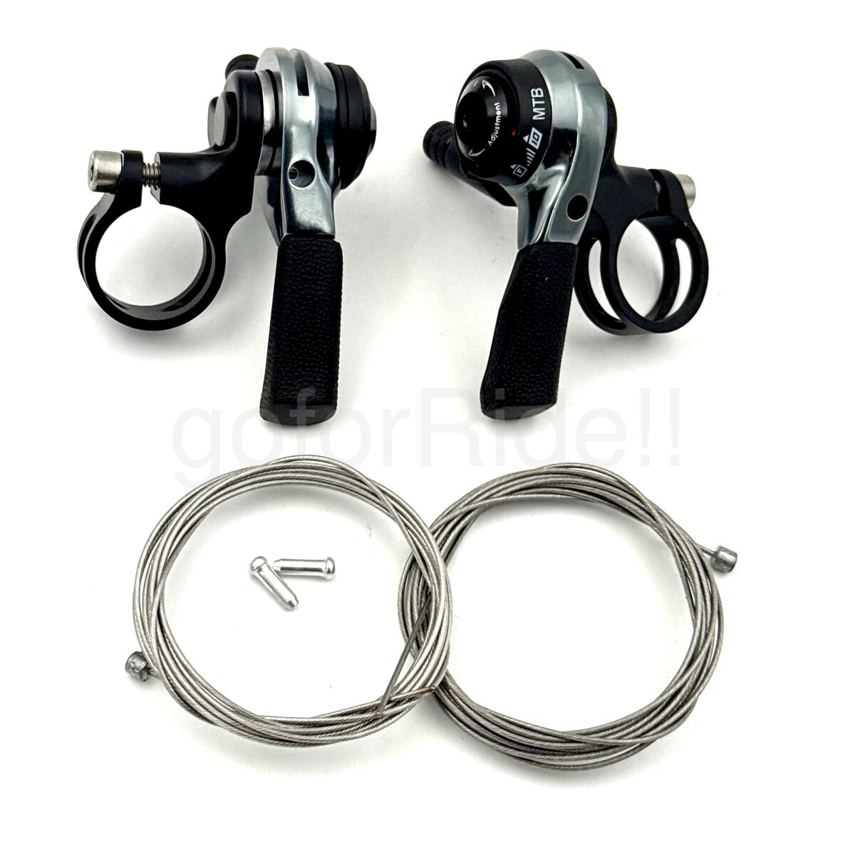 Microshift 2/3×10 Speed MTB Thumb Shifter Pair Left+Right, 22.2mm bar clamp