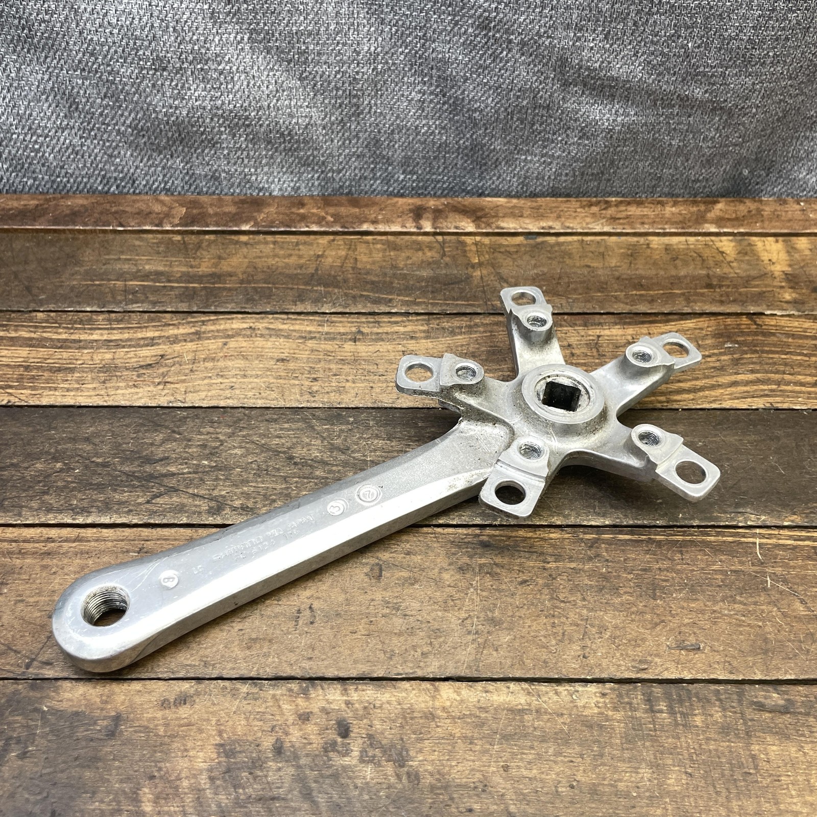 Vintage Shimano FC-B124 Crank Arm RIGHT 175mm 110 BCD Square Taper Road Bike