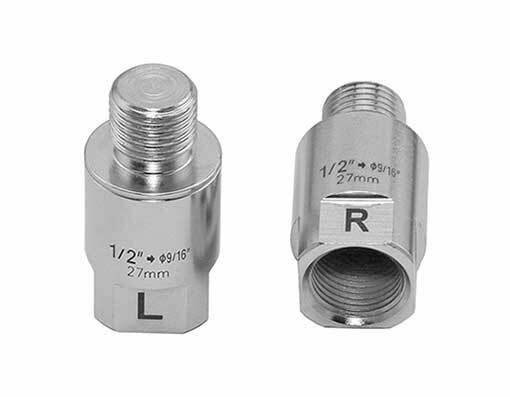 NEW! Chrome 27mm Bike Bicycle Pedal Adapter Fits 1/2″ Cranks & 9/16″ Bike Pedals