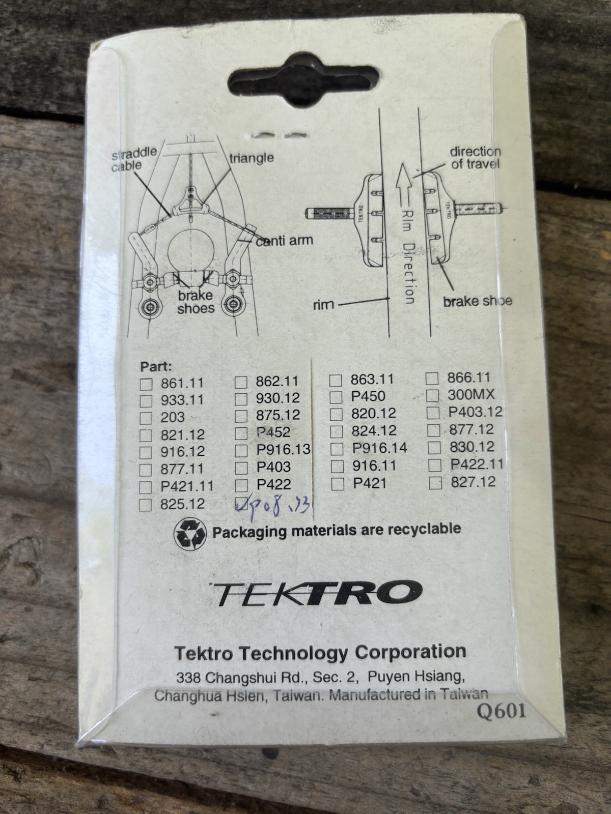 2 Packs Vintage Tektro Mountain Bike Hybrid Commuter Brake Pads