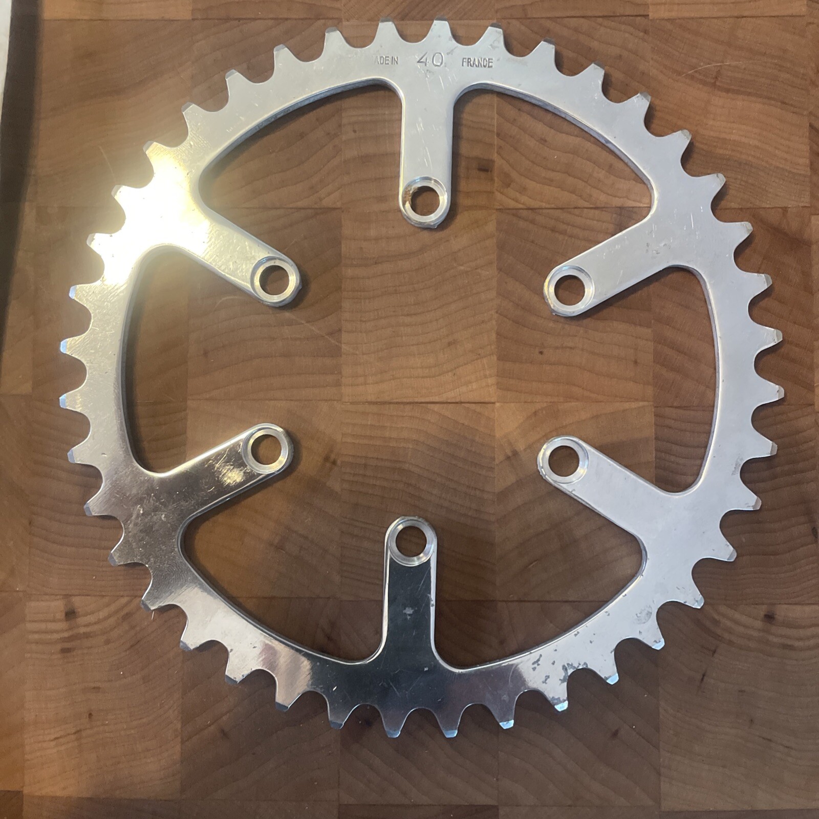 Vintage New-Old-Stock TA CYCLOTOURISTE Chainring 40T x 80 BCD x 6-Arm. (NJ)