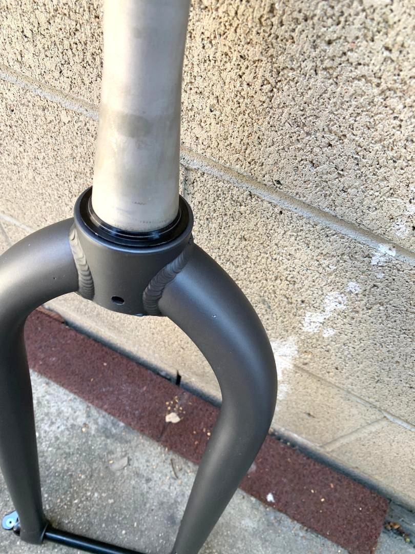 Grey FAT Bicycle Fork 1″ THREADLESS Disc For 26″ x 3.0-4.0 Wheel MTB BMX E-Bike
