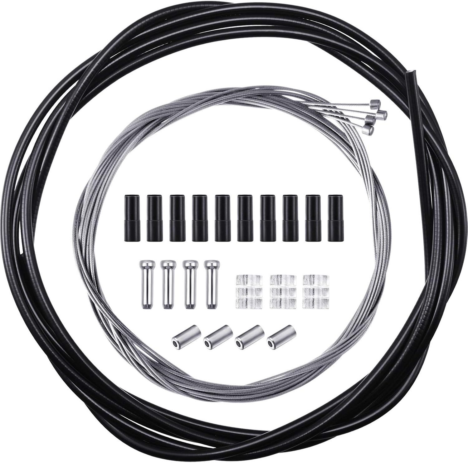 4 Pack Bike Gear Cable for Bicycles Universal Mountain Bicycle Shift Cable Kit R