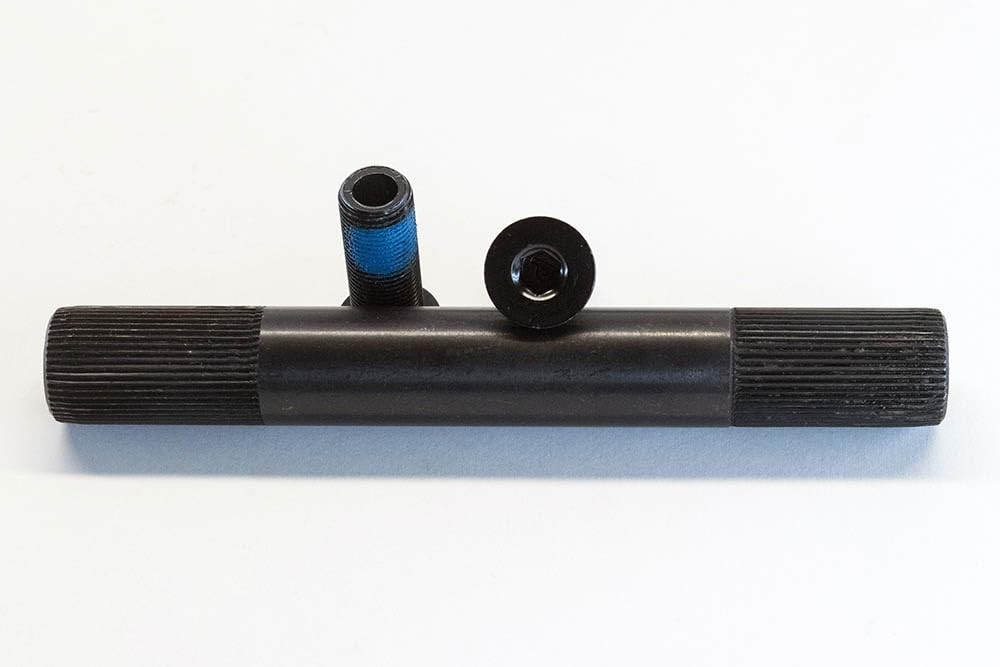 Crank Parts – 48 Spline Spindle & Bolts – Black
