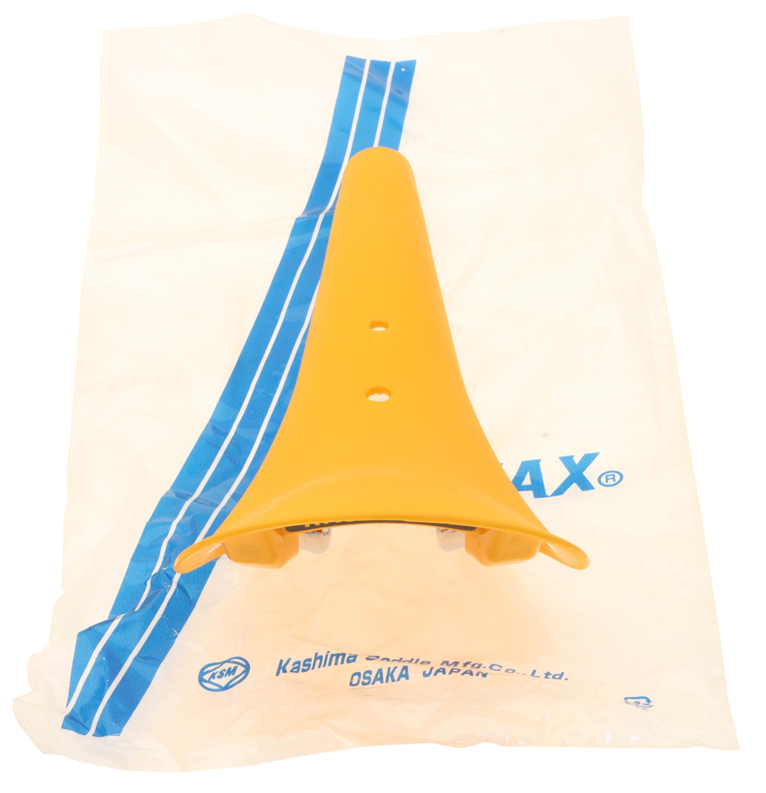 Kashimax Aero AMX-C Saddle Non-Padded Standard Rails Nylon Yellow NOS NEW
