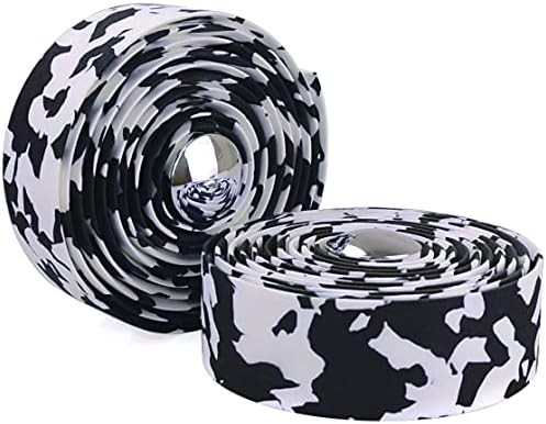 Black & White Camouflage EVA Road Bike Handlebar Tape Bar Wraps – 2PCS Per Set