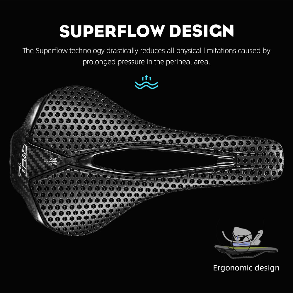 3D Printed Bicycle Saddle Ultralight EVA Carbon Saddle 250x140mm Bike Seating