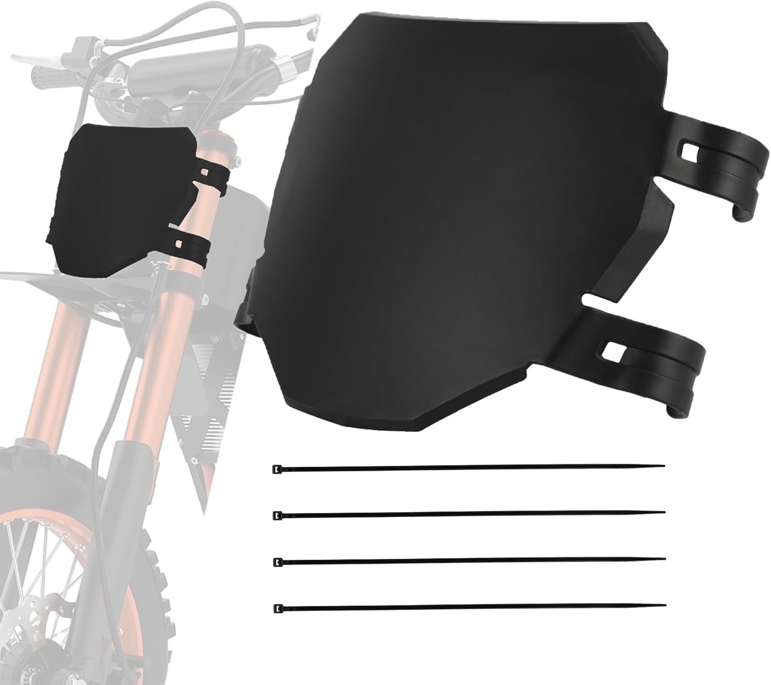 Front Number Plate for Ebike,Electric Dirt Bike Plate Replacement for Ridstar…