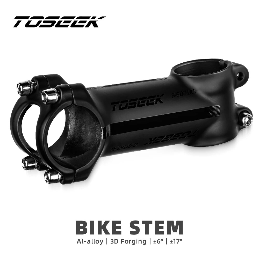 Bicycle Stem 31.8mm MTB Road Bike Handlebar Stem Angle 6/17Degrees 60-120mm