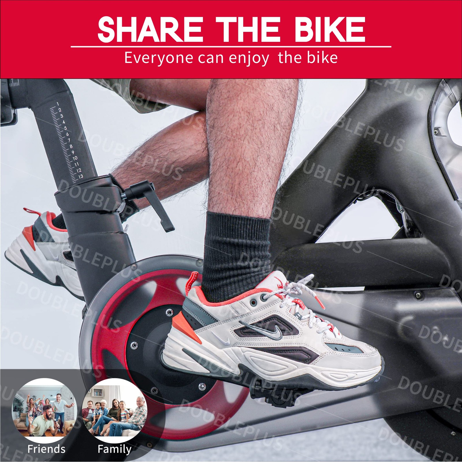 Pedals for Regular Shoes Compatible with Peloton Bike & Bike Plus Accessories
