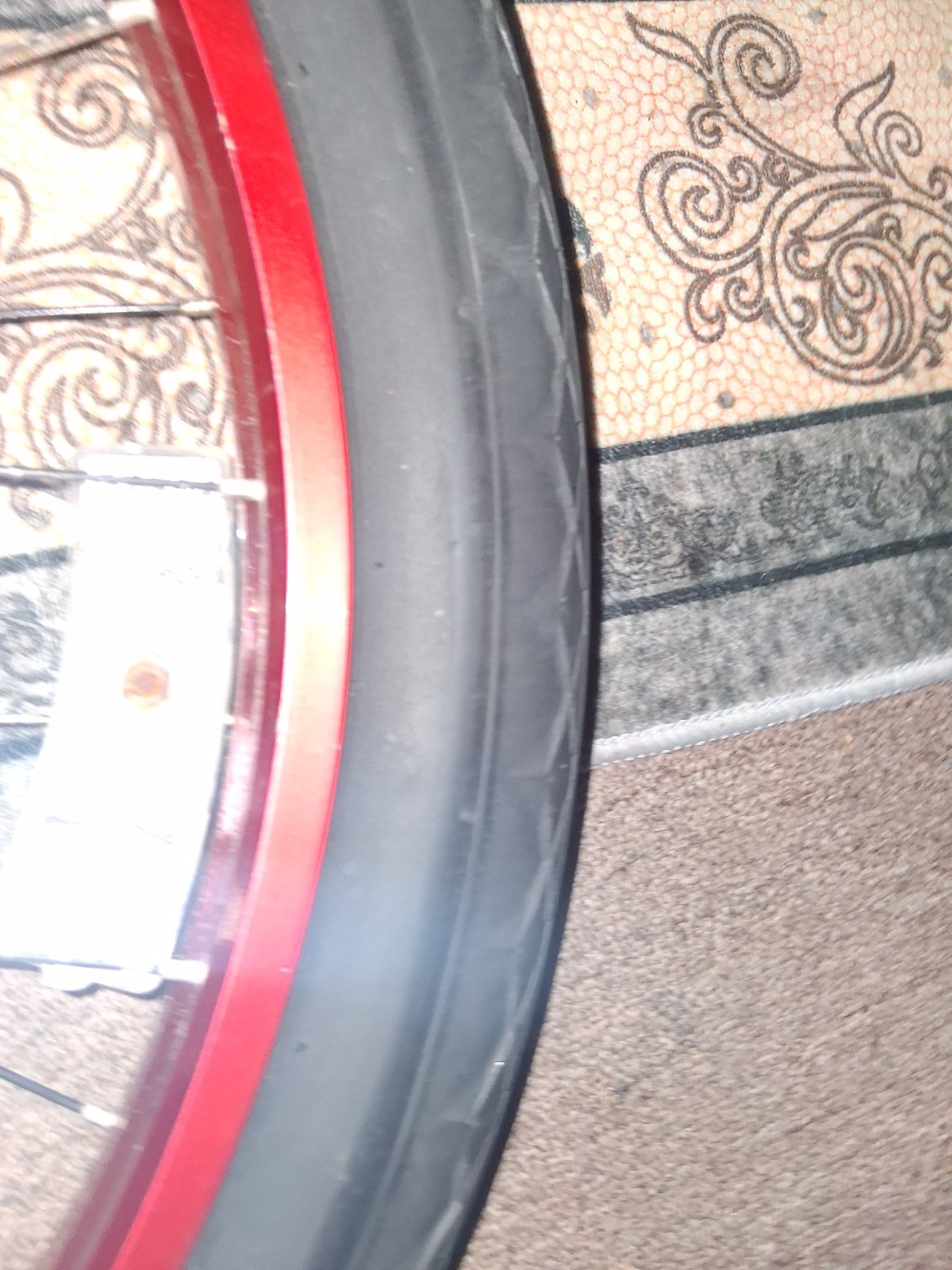 26″ X 3.0 75MM REAR FAT TIRE ALUMINUM RIM CRUISER BRAKE WITH TIRE/Tube 3.45″