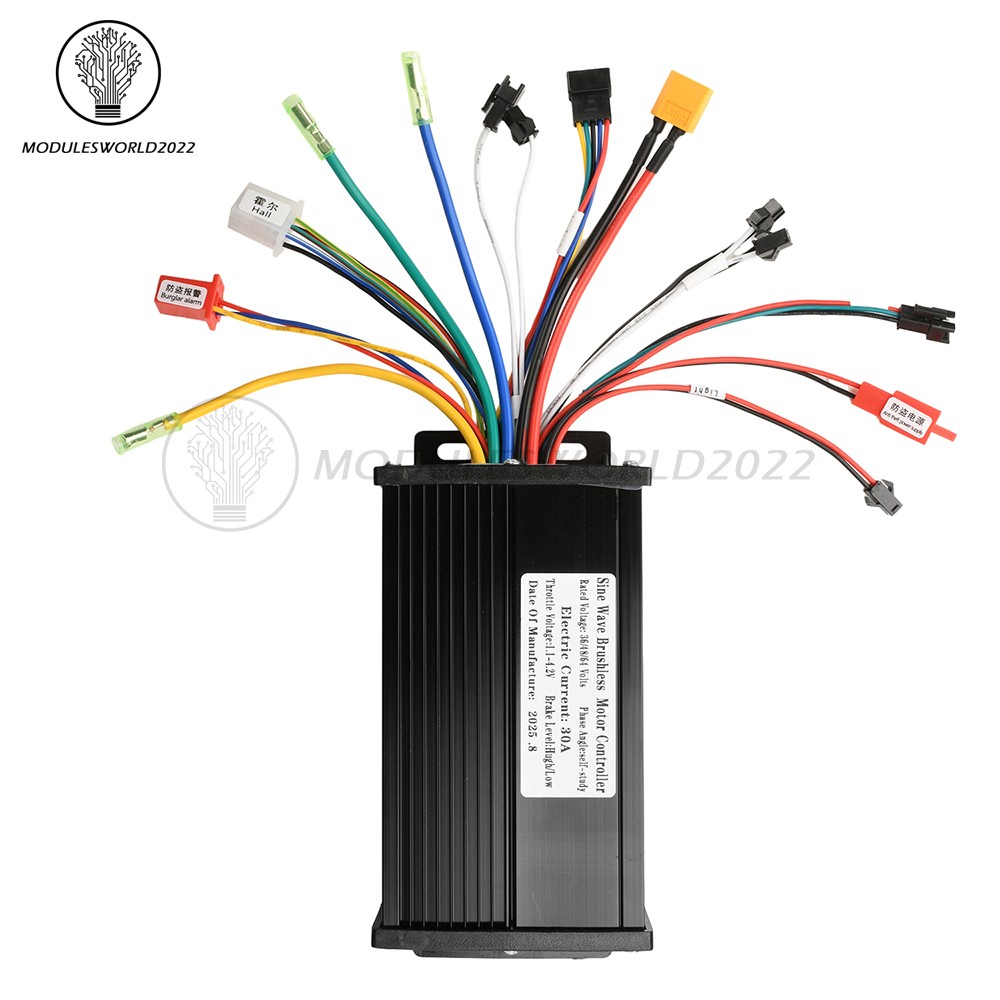 36V 48V 64V 40A 30A 20A Brushless Motor Controller E-Bike S866 LCD Display Meter