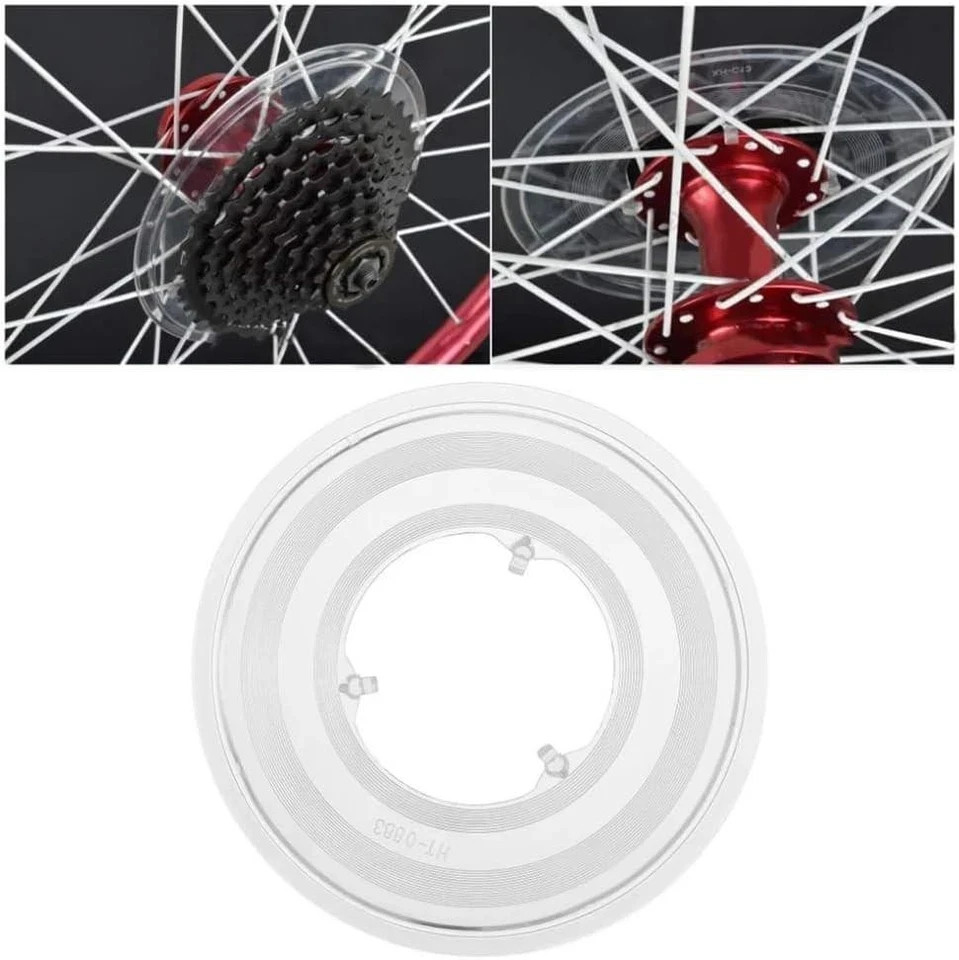 3 Pack Bike Spoke Protector Flywheel Spokes Guard Plastic Cover for Bicycle Rear