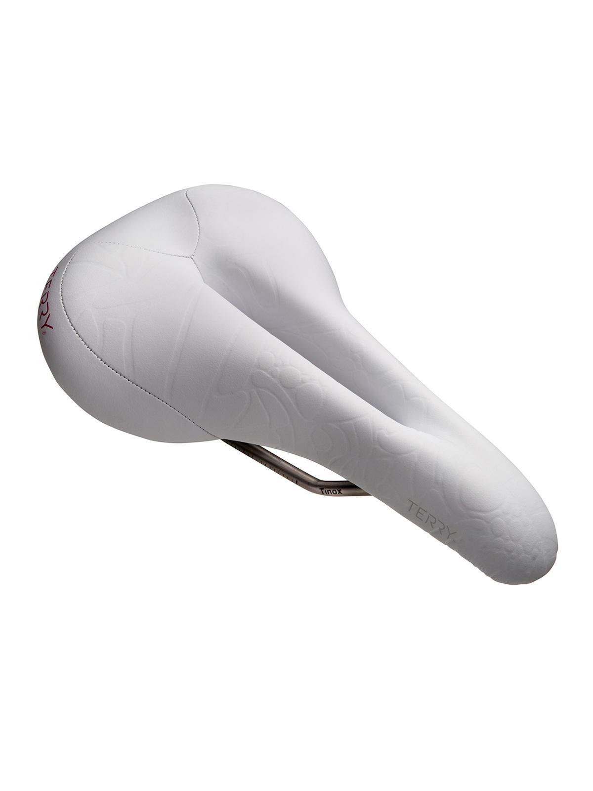 Terry Women’s Butterfly Ti Bike Saddle Seat, Comfortable Center Cutaway, White
