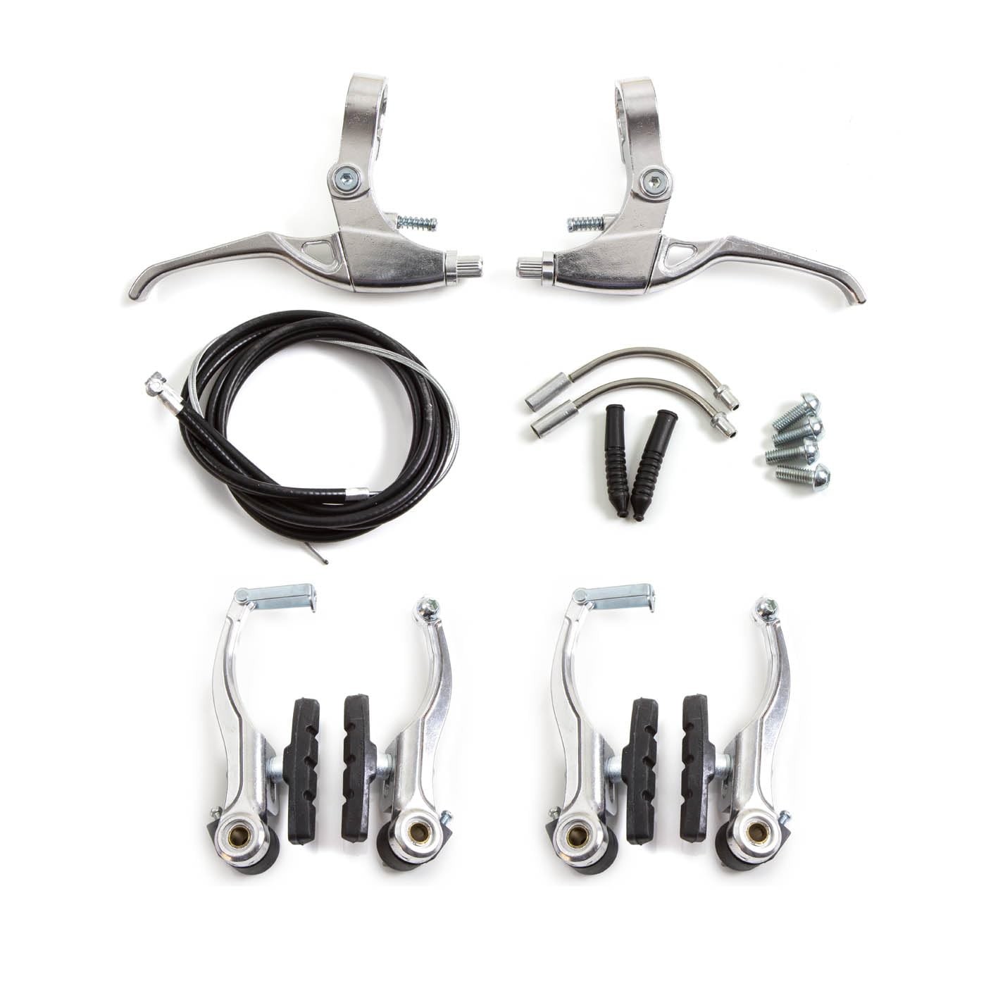 Clarks 115 V-Brake Caliper Set – Silver, Modern, Easy to Install, Silver