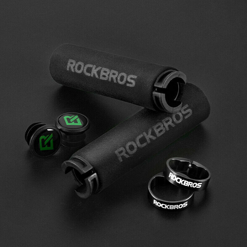 Bicycle Handlebar Grips Soft Silicone Sponge Cycling MTB BMX Road Bike ROCKBROS