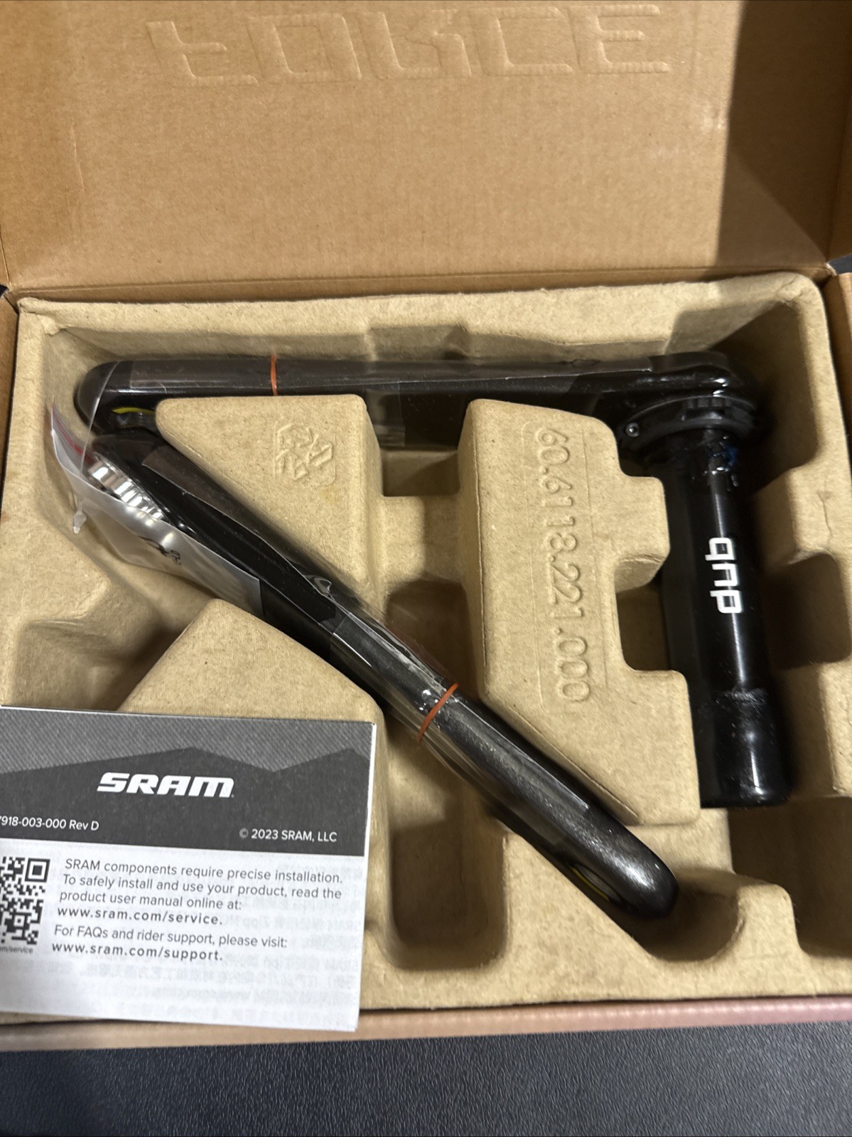 Sram Force D2 Carbon Road Crank Arms Dub Regular 175 (9479-6)