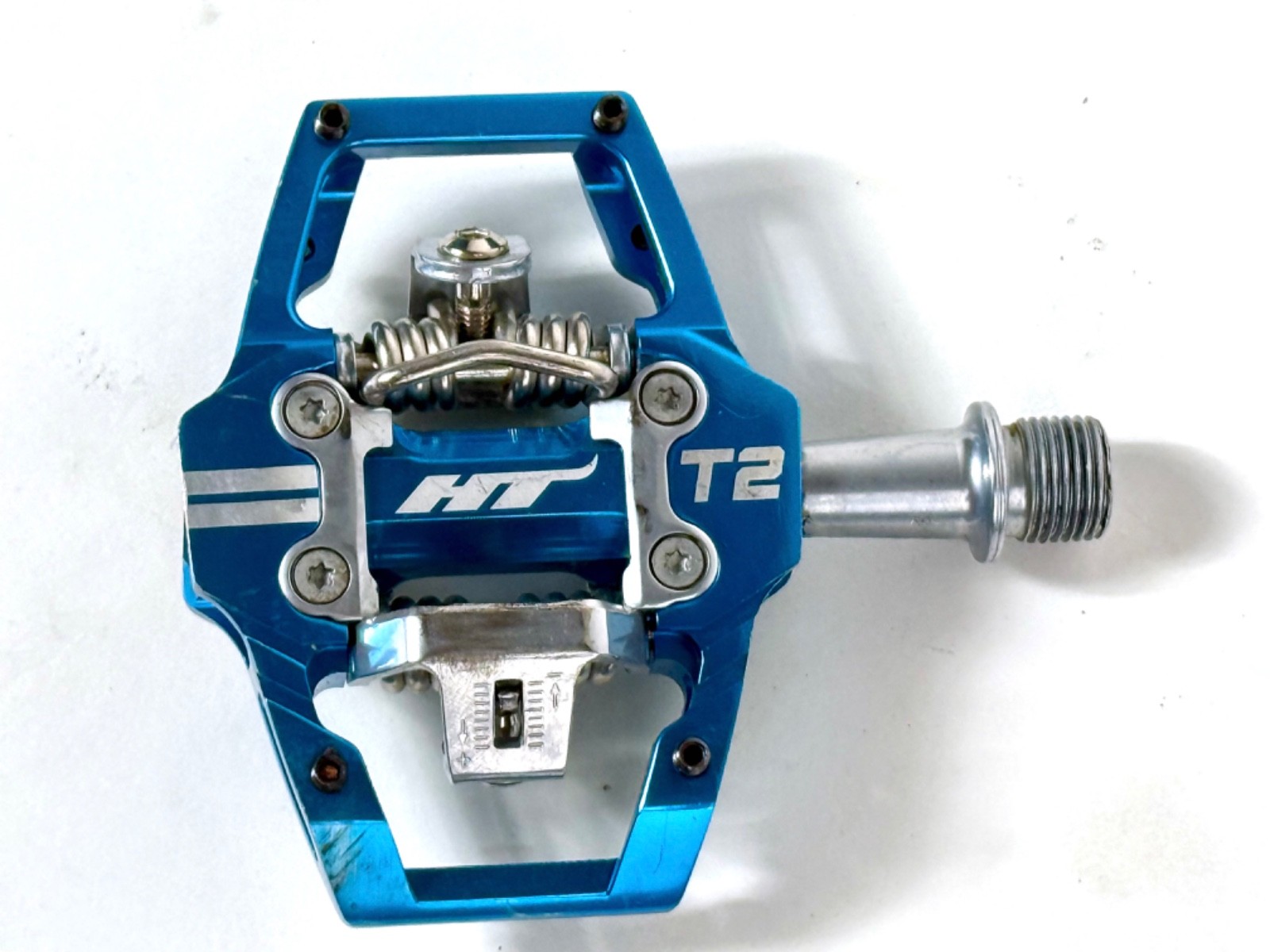 HT Components T2 Enduro Race Mountain Bike CrMo Clipless Pedals + new cleats MTB