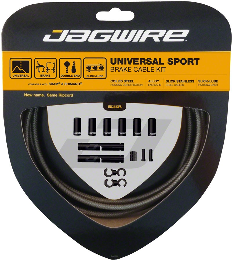 Jagwire Carbon Silver Bike Cable & Brake Shift Kit – Universal Sport & SRAM/