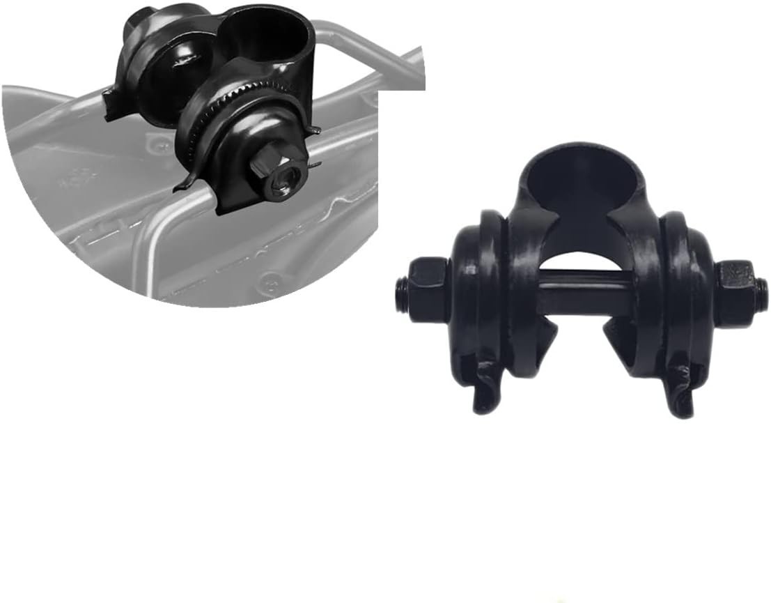 2PCS High-Quality Iron Bike Seat Clamps for Standard Rail Saddles – Black
