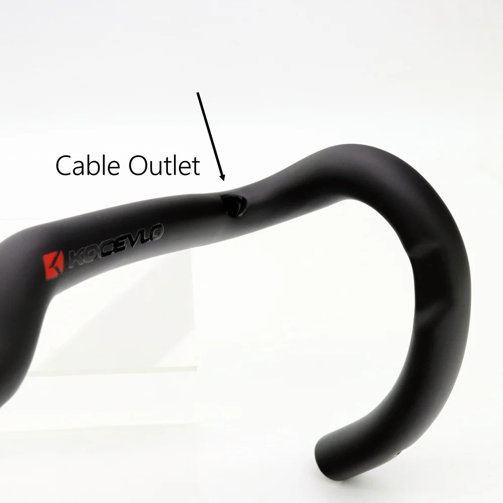 Carbon Fiber Gravel Bent Bar Racing Bicycle Handlebar 380/400/420/440mm Width