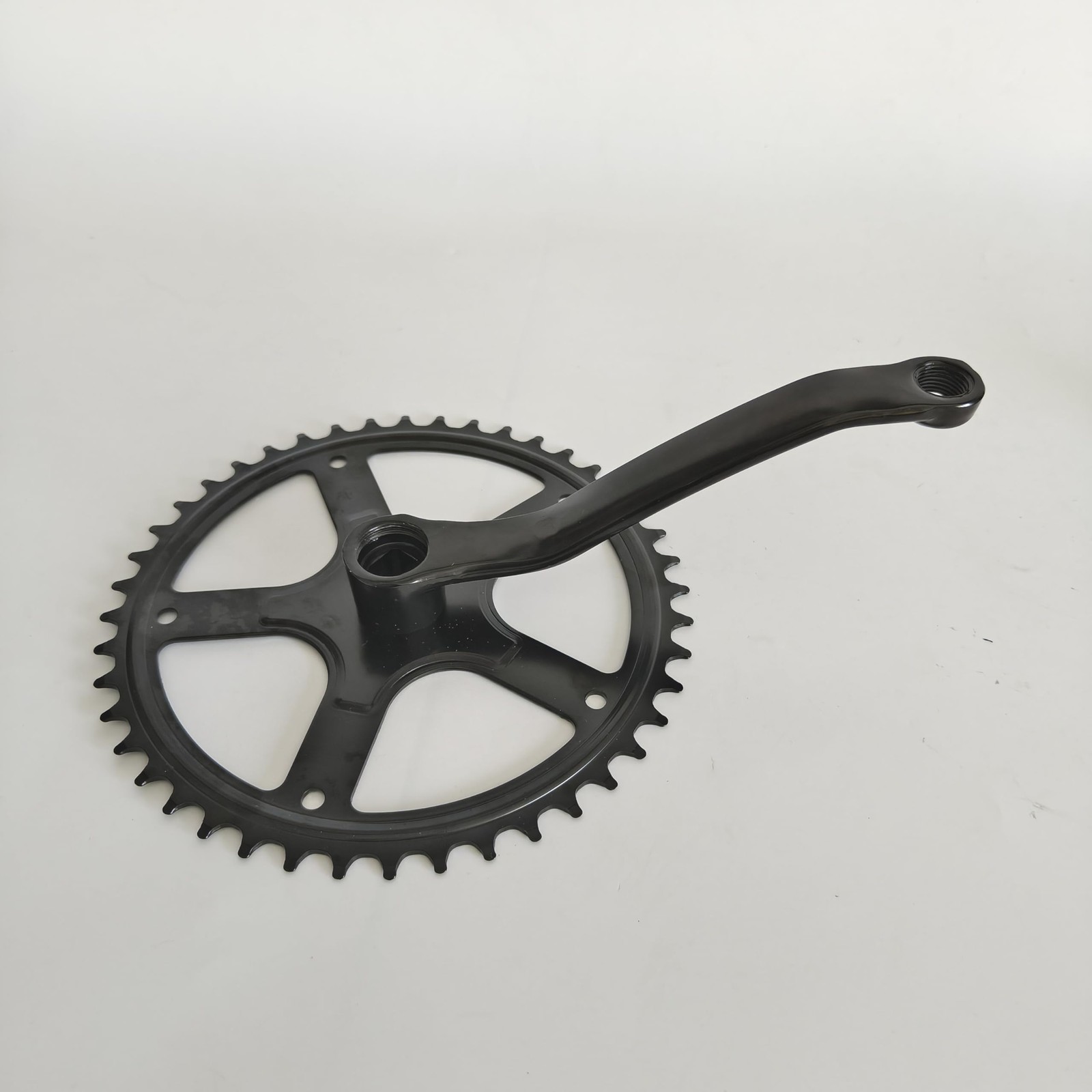 Bicycle Crankset Single Speed 36T 40T 44T 170mm Steel Chainwheel Black