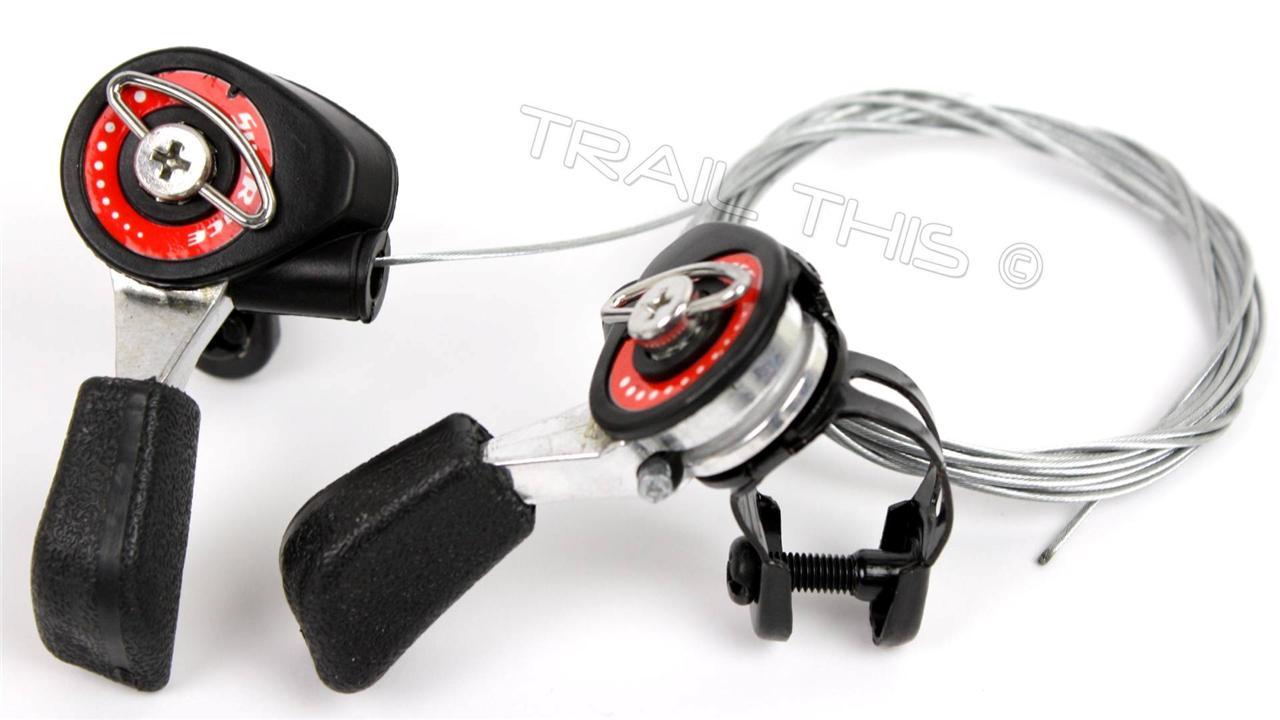 SunRace SL-M10 5/6/7-Speed Friction Thumb Shifter Set w/ Cables Housing MTB Bike