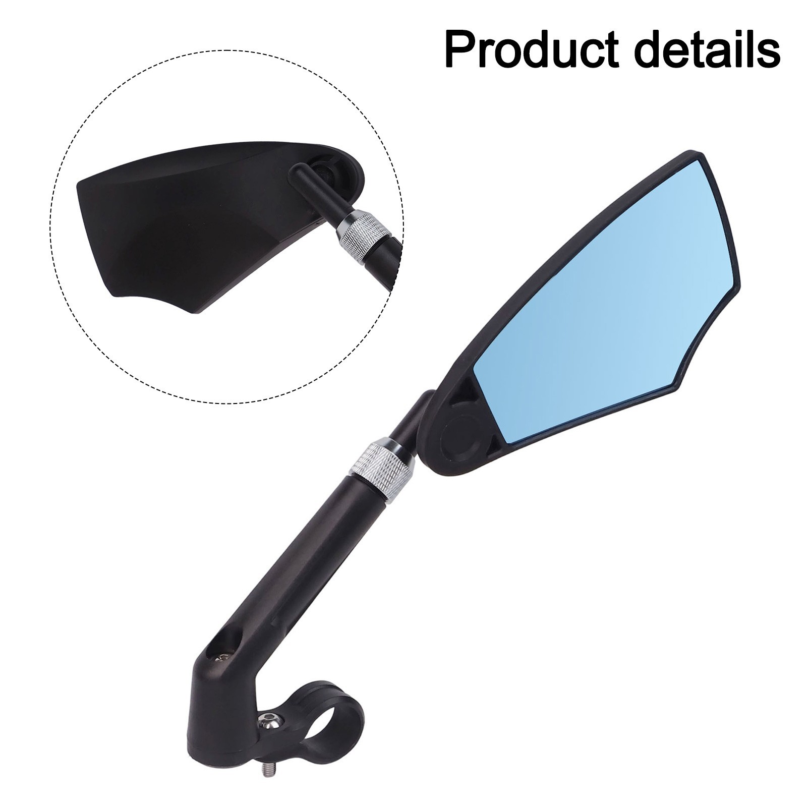 Retractable Mountain Bike Mirrors with Safety Features and Adjustability