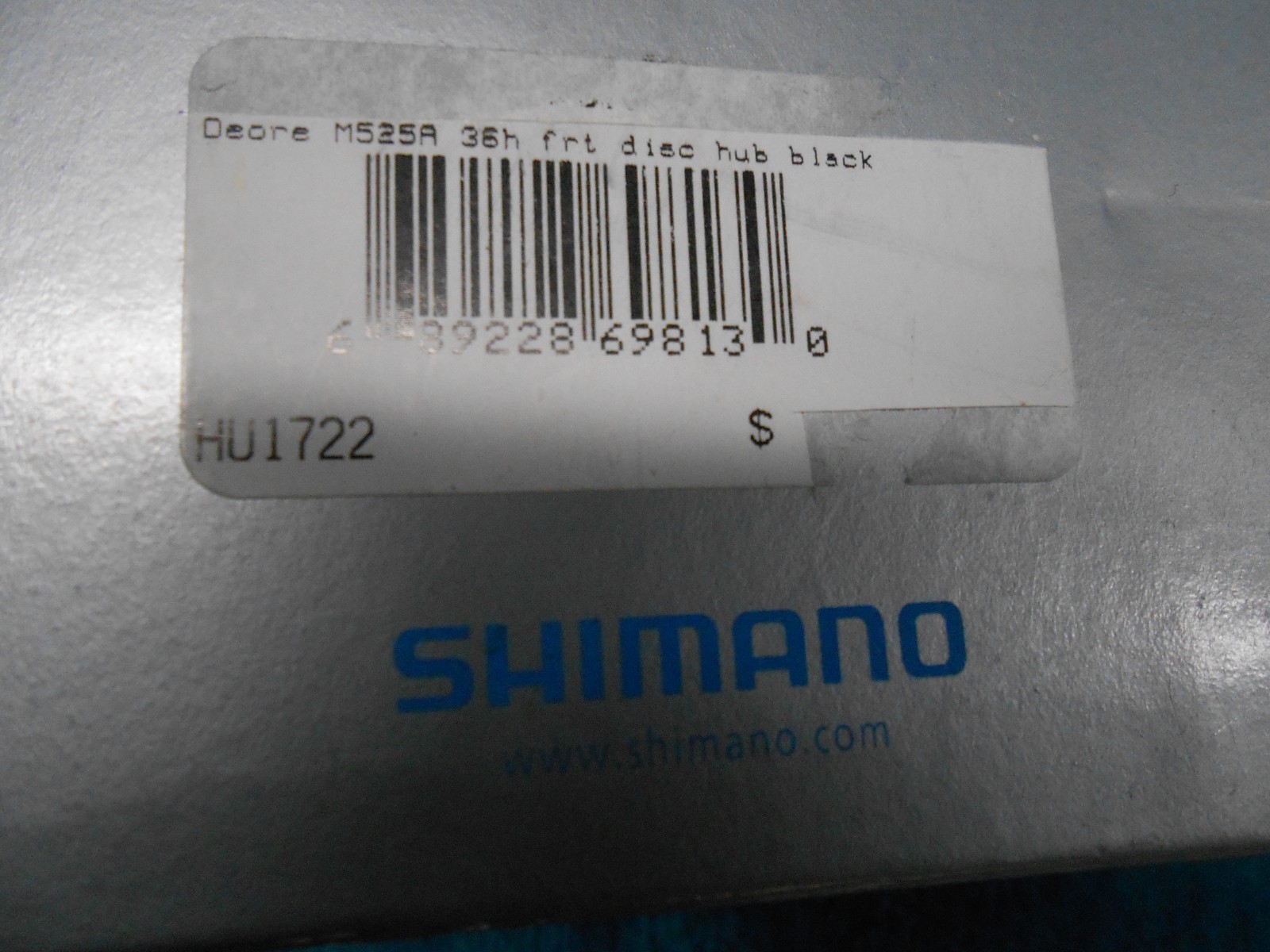 Shimano HB-M525A Front Hub 6 Bolt 9x100mm Quick Release 36h Retro MTB XC New