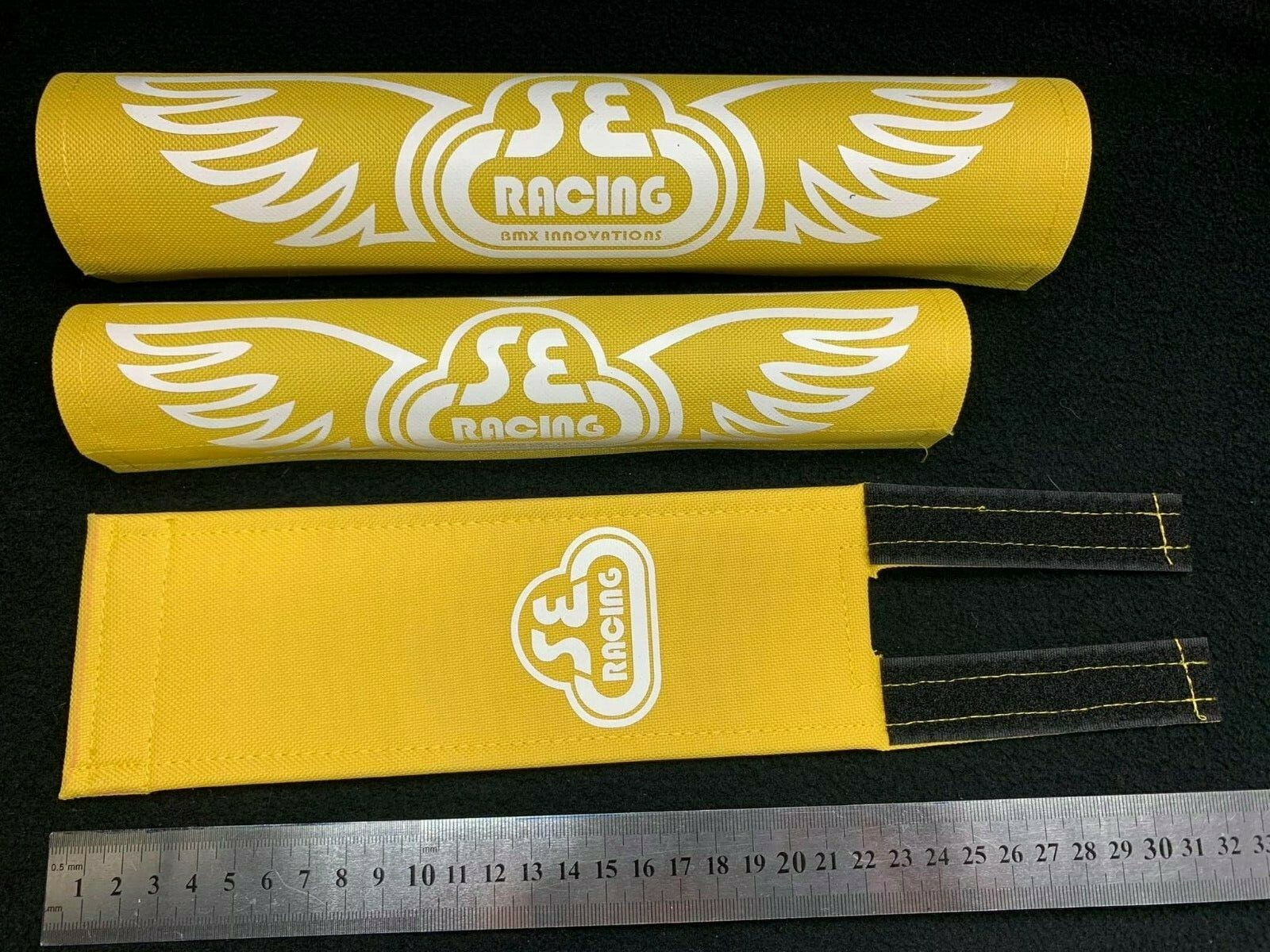 PK RIPPER Pad Set frame handlebars bar Stem bmx Re Made yellow white