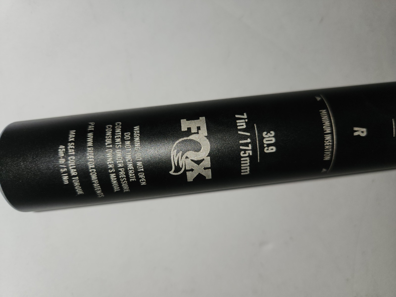 FOX TRANSFER DROPPER SEATPOST 30.9 175mm NO SWITCH GRAVEL MTN USED GREAT COND