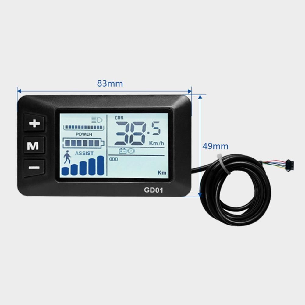 Electric Bike Scooter Brushless Controller and Display Kit for 35A 1500W Motors