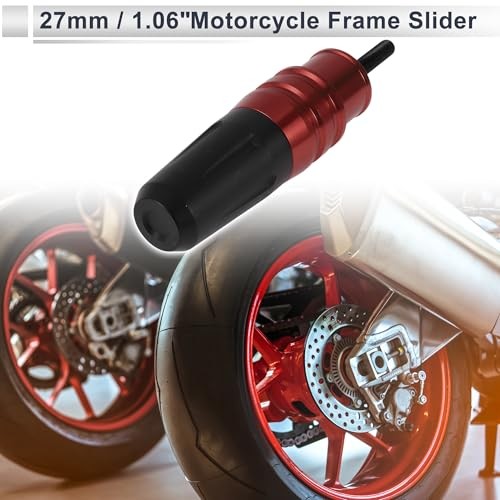 16mm M16 Motorcycle Slider Frame CNC Aluminum Alloy Anti Crash Protector Red