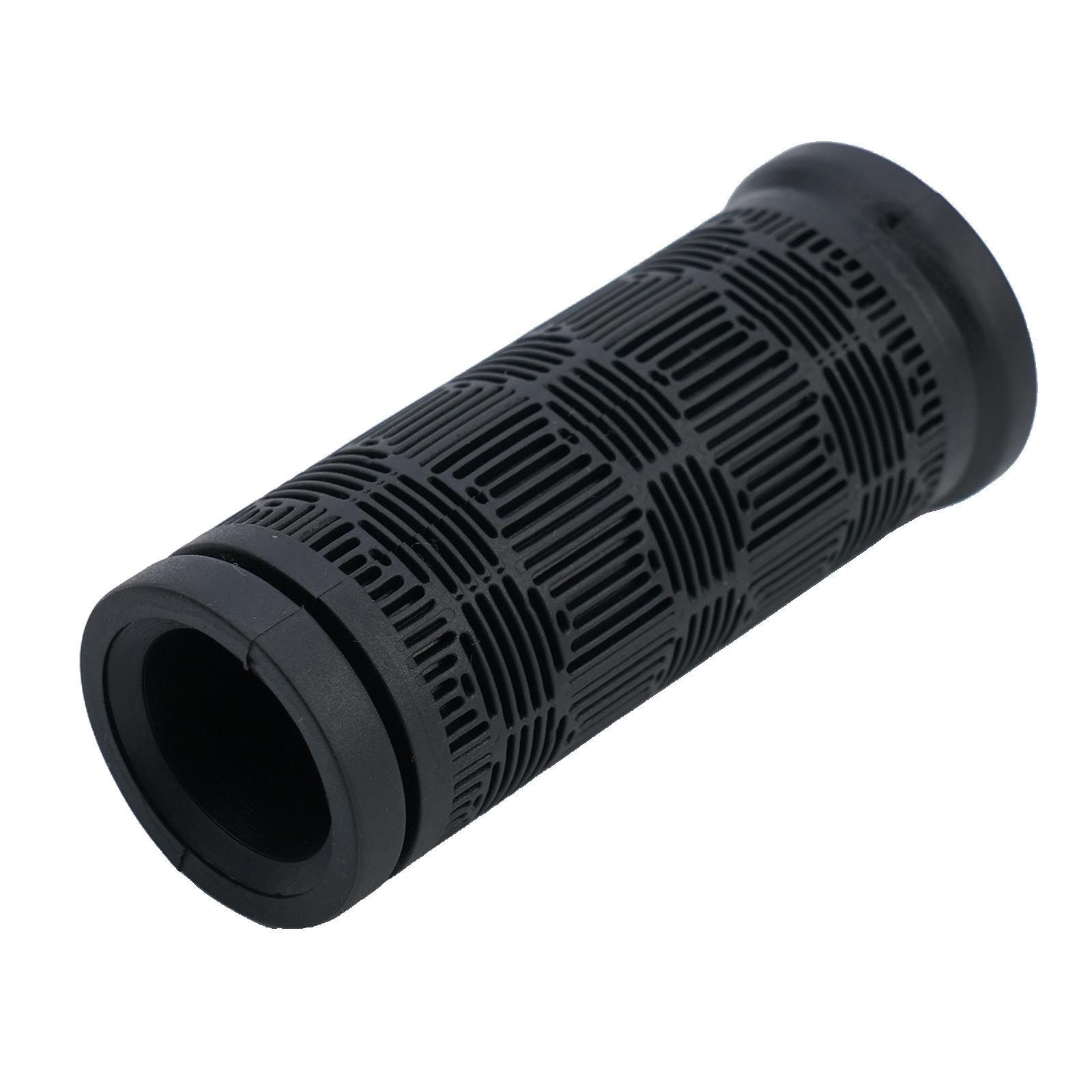 Black Rubber Bike Bar Grips with 125mm+75mm Length Perfect for Cycling