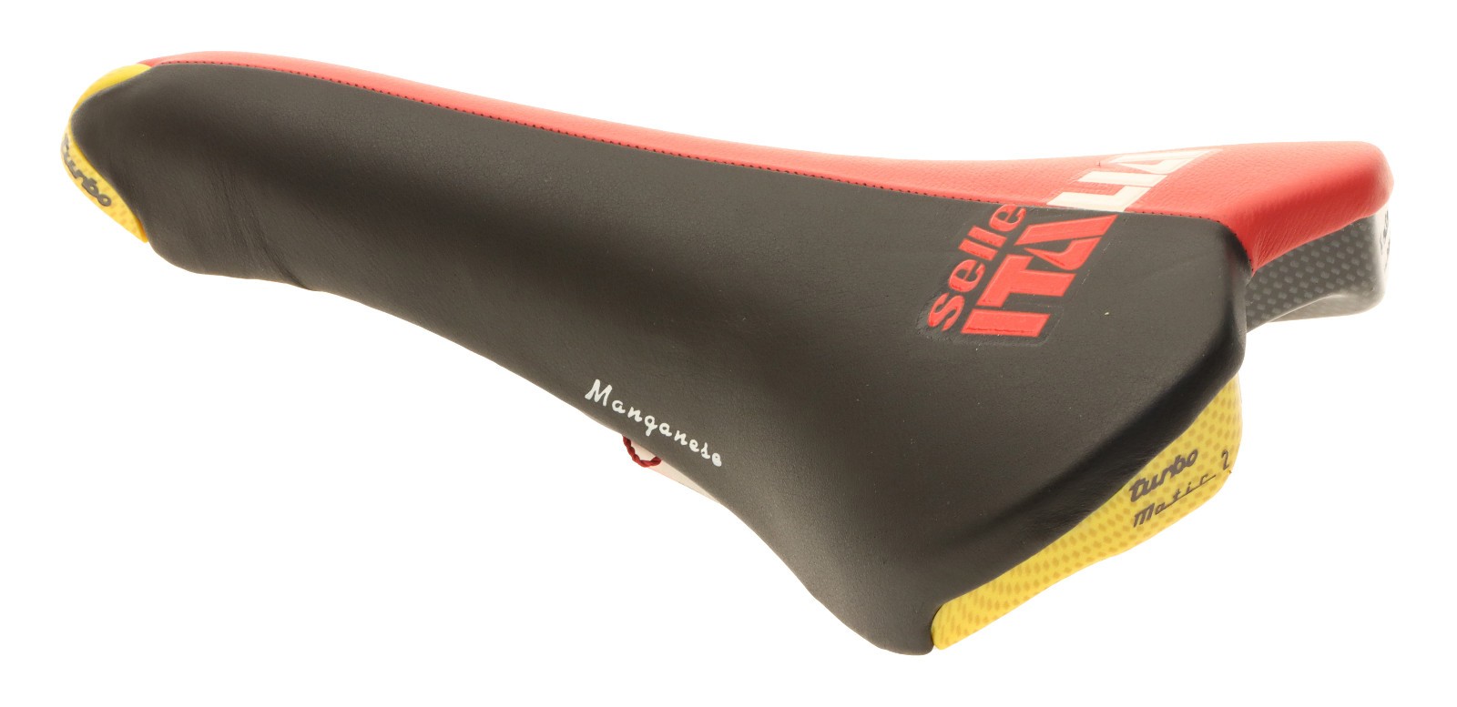 Selle Italia Turbomatic 2 Saddle Manganese Rails 90s Black Red Rare NEW NIB NOS