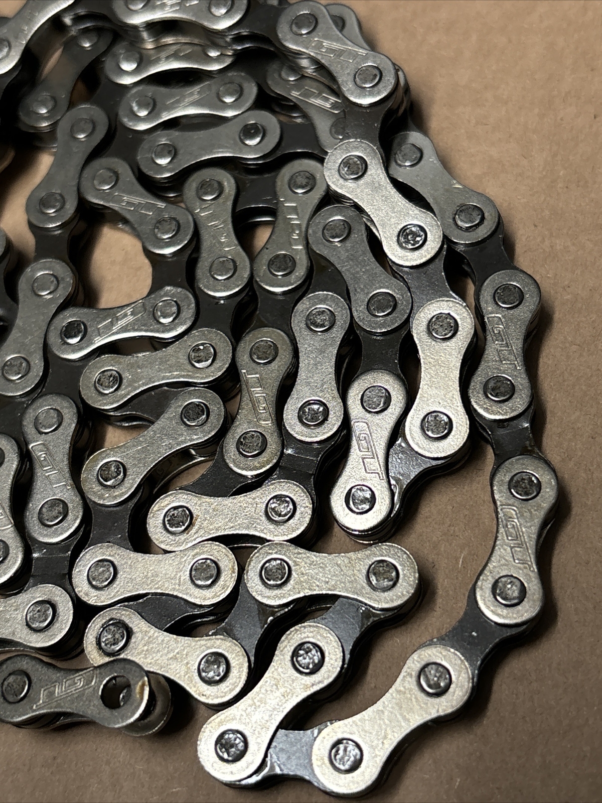 Nos Gt Stamped Chain 96 Link 3/32 Bmx Chain Power Series Performer Robinson Dyno