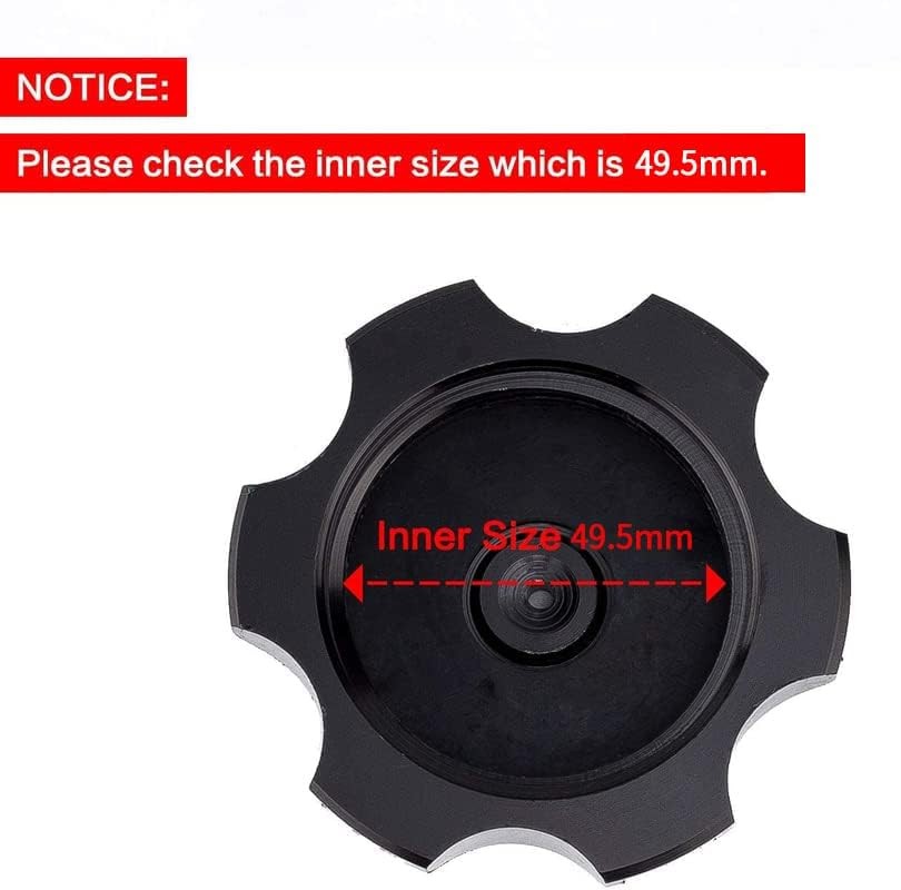 Black 49.5mm Gas Tank Cover Cap – CNC Aluminum Alloy Dirt Bikes Gas Cap