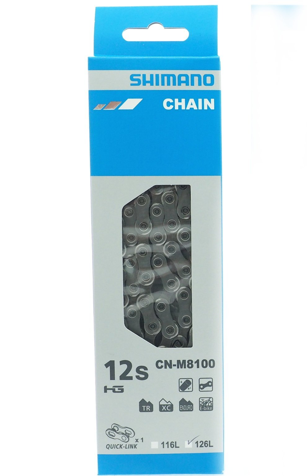 Shimano XT CN-M8100 SIL-TEC 1×12 2×12 Speed Chain w/Quick Link 1 Pair 126 Links