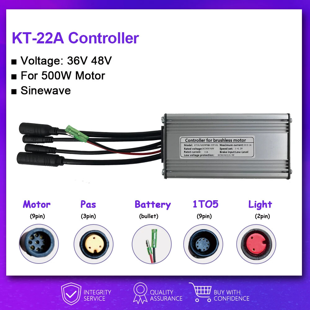 Brushless Motor Controller for E-bike 15A-50A 250W-3000W Wheel Motor Controller