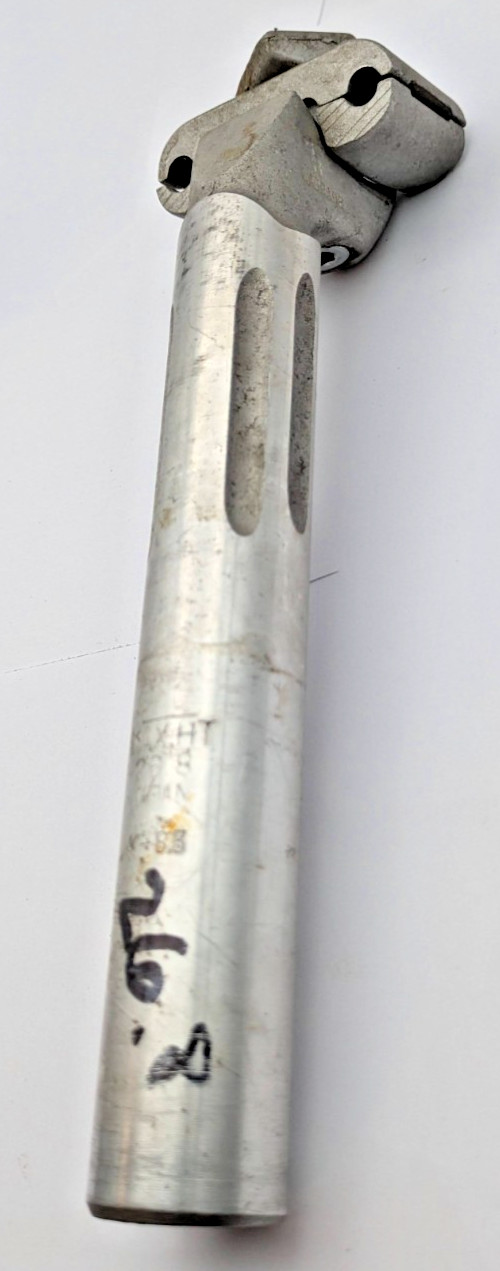 SR LAPRADE SAKAE ALUMINUM SEATPOST 26.8 MM SILVER FLUTED JAPAN K-85