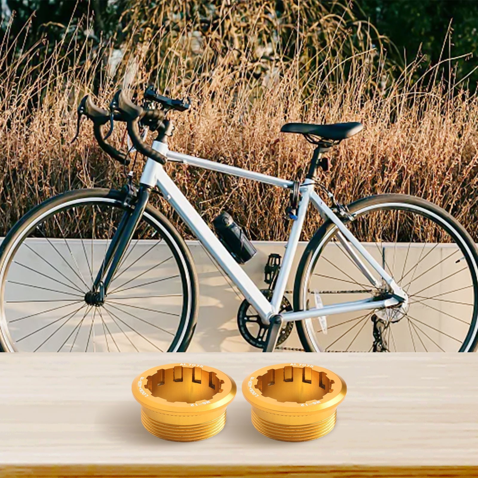 CNC Aluminum Alloy Bike Cassette Lockrings for MicroSpline Compatibility