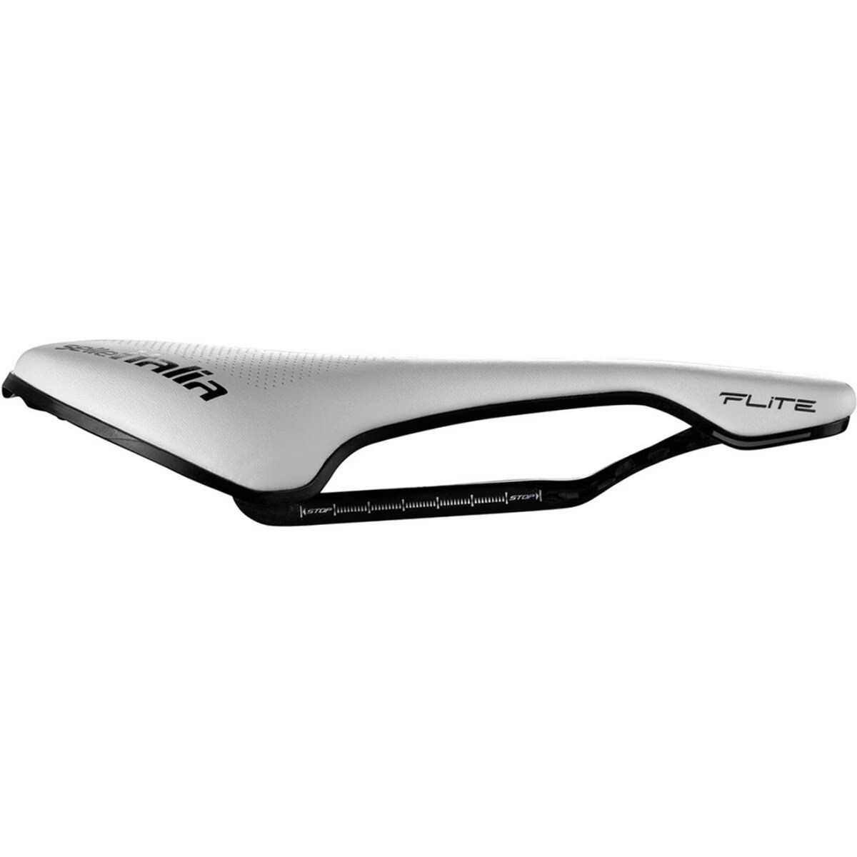 Selle Italia Flite Boost Kit Carbonio Superflow Carbon Saddle White, S, 135x250m