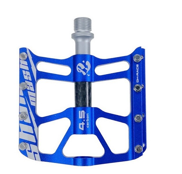 Aluminum Carbon Road MTB Mountain Bike Pedal 3 Bearing AM Flat Pedals Anti-slip