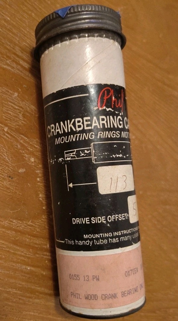 [51] ORIG PKG Phil Wood Crankbearing Cartridge 113mm Square Taper Bottom Bracket