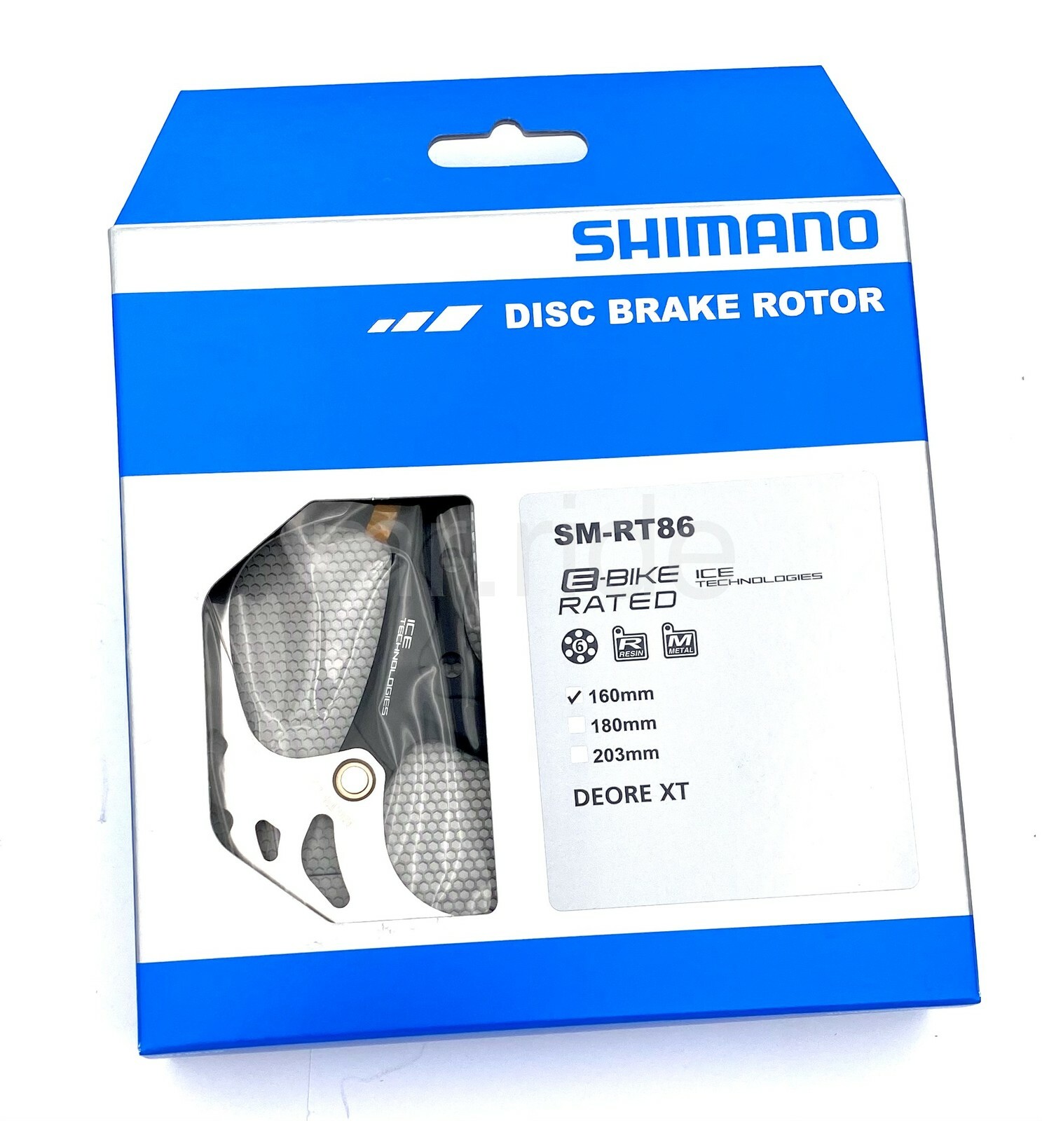 Shimano DEORE XT SM-RT86 160mm,ICE-TECH MTB Bicycle Bike Disc Brake Rotor 6-Bolt