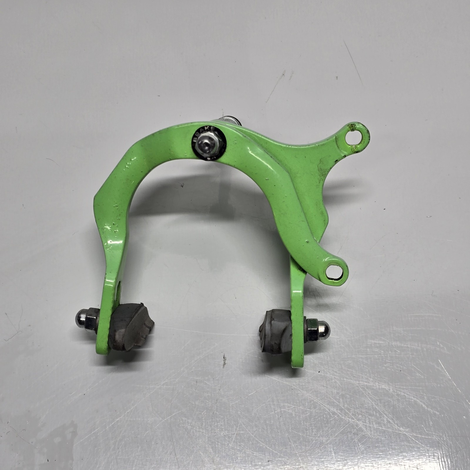 Peak Bike Brake Caliper Side Pull Alloy Neon Green Single Pivot BMX E114 2
