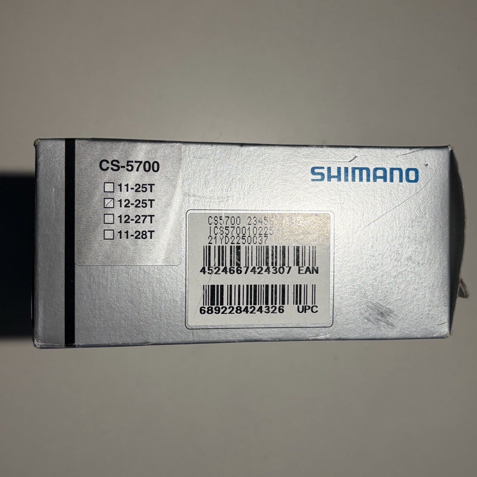 Shimano 105 CS-5700 Cassette 12-25T 10 Speed NOS New