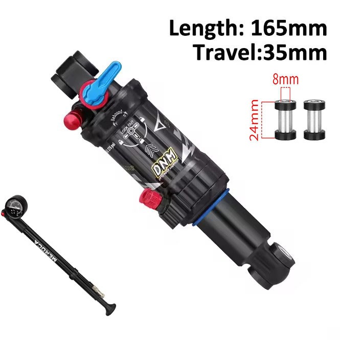 DNM AO-39RC MTB Bike Rear Shock Absorber 165/190/200mm Air Suspension Bike Pump